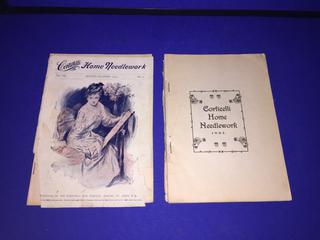 (2) 1905 Corticelli Home Needlework Magazines.