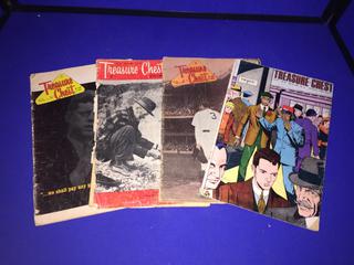 (4) Treasure Chest Comic Books.