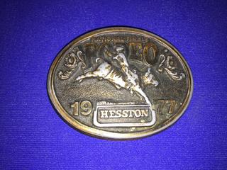 1977 Hesston Belt Buckle.