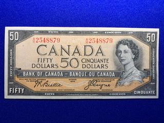 1954 Canada Fifty Dollar Bank Note, S/N AH2548879.