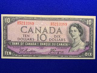 1954 Canada Ten Dollar Bank Note, S/N SD5213389.