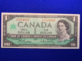 1967 Canada One Dollar Bank Note, S/N LO7574837.