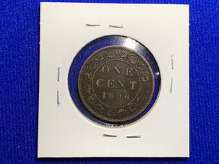 1896 Canada One Cent Large Coin.