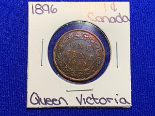 1896 Canada One Cent Large Coin.