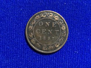 1897 Canada One Cent Large Coin.