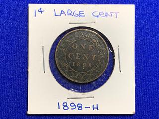 1898 Canada One Cent Large Coin.