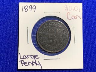 1899 Canada One Cent Large Coin.