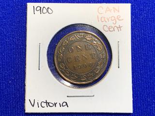 1900 Canada One Cent Large Coin.