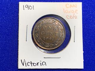 1901 Canada One Cent Large Coin.