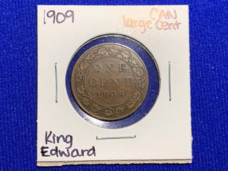 1909 Canada One Cent Large Coin.