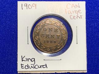 1909 Canada One Cent Large Coin.