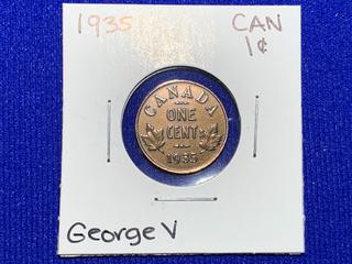 1935 Canada One Cent Coin.