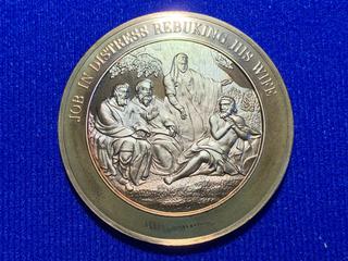 Franklin Mint Thomason Medallic Bible Bronze Medallion, # 49.