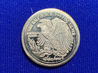 Silver Towne Half Ounce .999 Fine Silver Token.