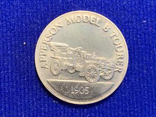 1968 Franklin Mint Sunoco Aluminum Token Series 1 "1905 Apperson Model B Tourer".