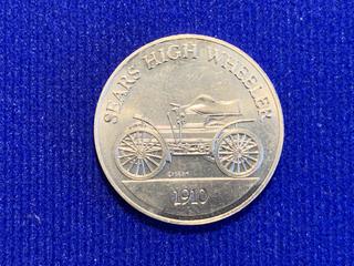 1968 Franklin Mint Sunoco Aluminum Token Series 1 "1910 Sears High Wheeler".