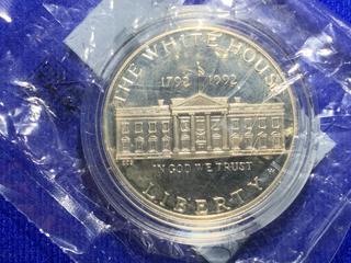 1992 USA Silver Dollar Proof "The White House 200th Anniversary".