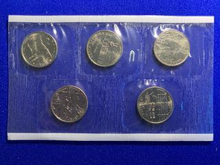 2001 USA State Quarters Uncirculated Coin Set.