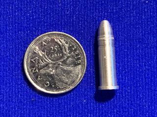 Northwest Territorial Mint 0.25 Troy Ounce .22 Caliber Inert Cartridge.