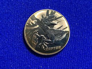 2001 Jurassic Park III Medallion "Raptor".