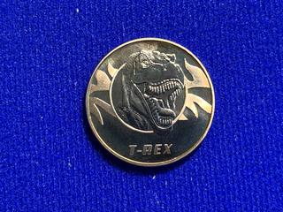 2001 Jurassic Park III Medallion "T-Rex".