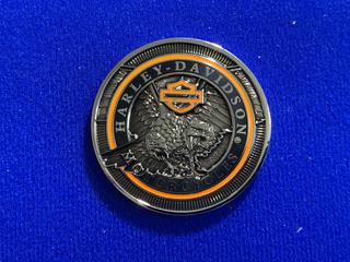 Harley Davidson Colour Printed Token.