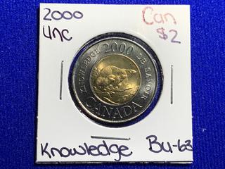 2000 Canada Two Dollar Uncirculated Coin "Knowledge".