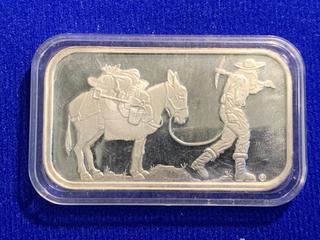 Silver Towne One Ounce .999 Fine Silver Bar.