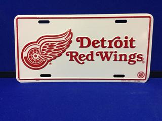 Detroit Red Wings License Plate.