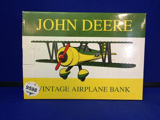 John Deere Vintage Airplane Bank.