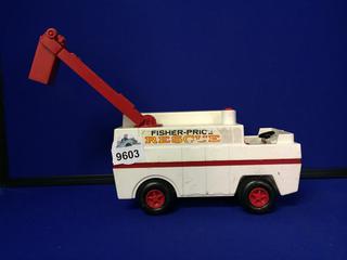 1974 Fisher Price Rescue Vehicle Toy.