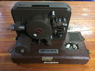 Antique Movie-Mite 16 MM Sound-On Film Projector.