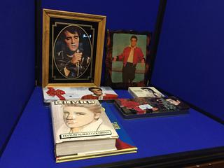 Box of Assorted Elvis Presley Memorabilia.