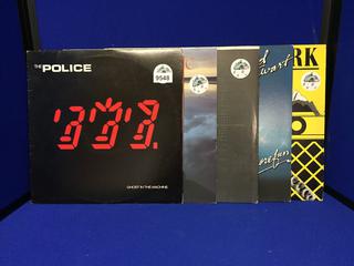 Assorted Records. The Police, Rod Stewart, Men At Work, etc.