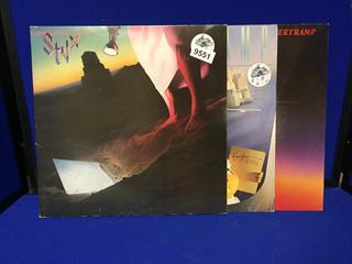 (1) Styx, (2) Supertramp Records.