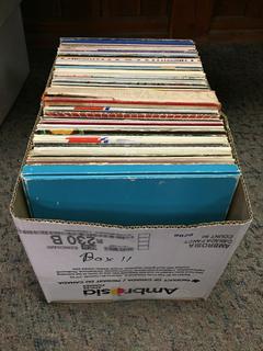 Box of Assorted Records.