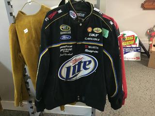 NASCAR Racing "Miller Lite" Jacket (M/XL).