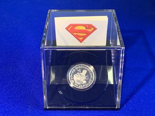 2013 Canada Ten Dollar .9999 Fine Silver Coin "Superman 75th Anniversary".