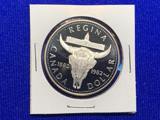 1982 Canada Silver Dollar "Regina 100th Anniversary".