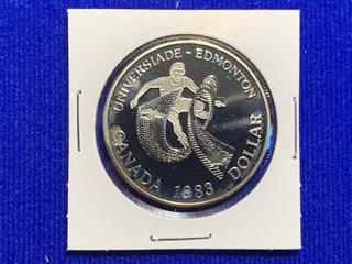 1983 Canada Silver Dollar "Universiade - Edmonton".