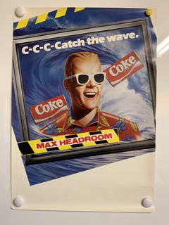(70) Coca-Cola Max Headroom Posters.