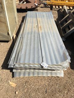 Assorted Sheets of Perforated Aluminum Sheets.