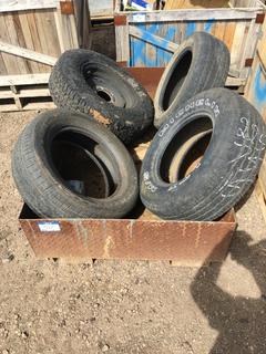 3'x56"x12" Steel Crate c/w (4) Tires.