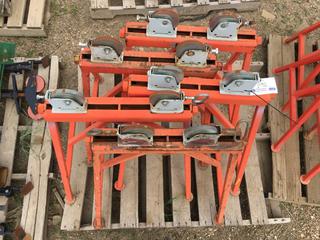 (5) Ridgid Pipe Stands w/Rollers.