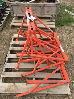 (4) Ridgid Pipe Stands, No Rollers.