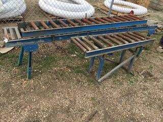 (2) Rollers On Stands, (1) Roller, 5'x18 1/2", 8'x18 1/2", No Stand.