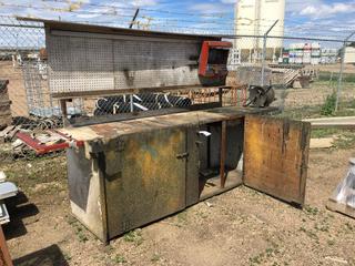 10'x2'x37" Work Bench, Hose Reel & Sink.