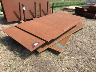 Quantity of 4'x8'x1/2" & 4'x8'x3/8" Steel Plate.