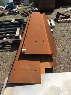 Quantity of 18'x3' Steel Plate (Bent On Both Sides).