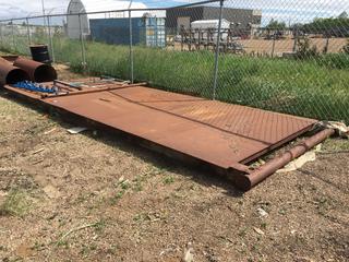 8'x21' Steel Skid.